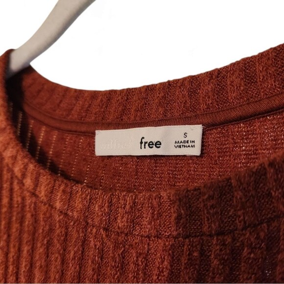 Aritzia Wilfred Free Rudco longsleeve burnt orange S - Picture 4 of 7